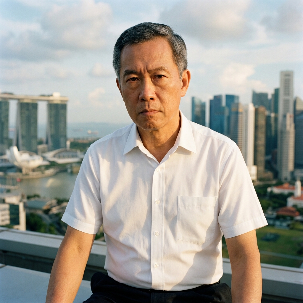 Retrato de Lee Kuan Yew