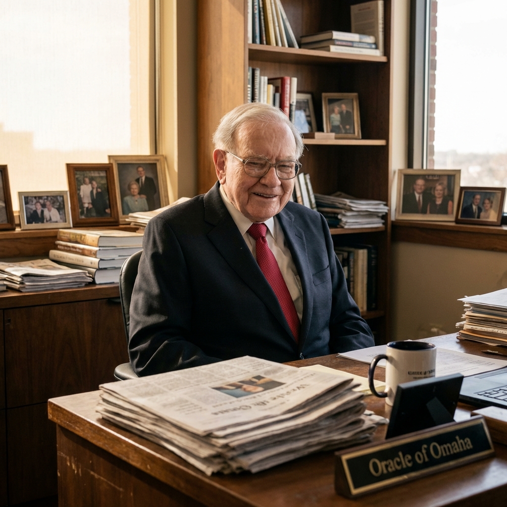Retrato de Warren Buffett